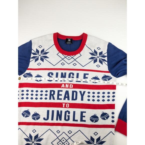Walnut & 39th Single & Ready to Jingle Men's Christmas Sweater - XXL - Picture 3 of 5